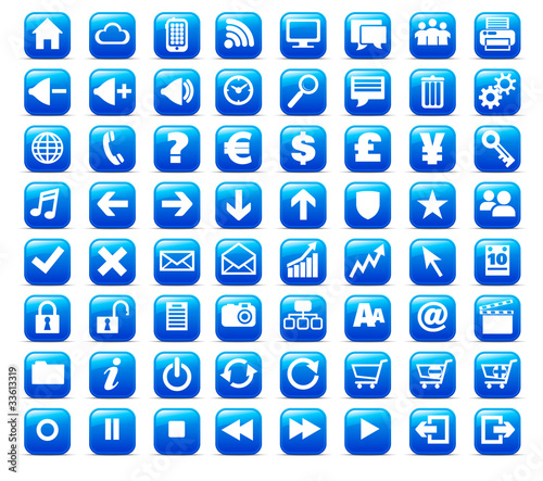 New Web and Media Internet button Icon
