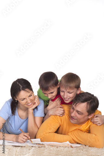 happy family drawing