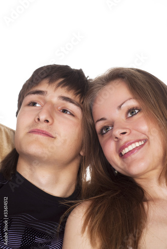 cute couple posing