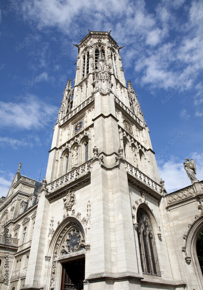 Paris - tower of Saint Germain-l'Auxerrois gothic church