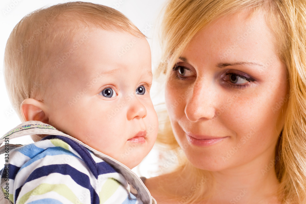 beautiful mom with her baby beautiful mom with her baby