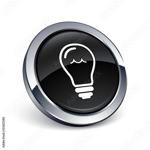 icône bouton internet ampoule idée