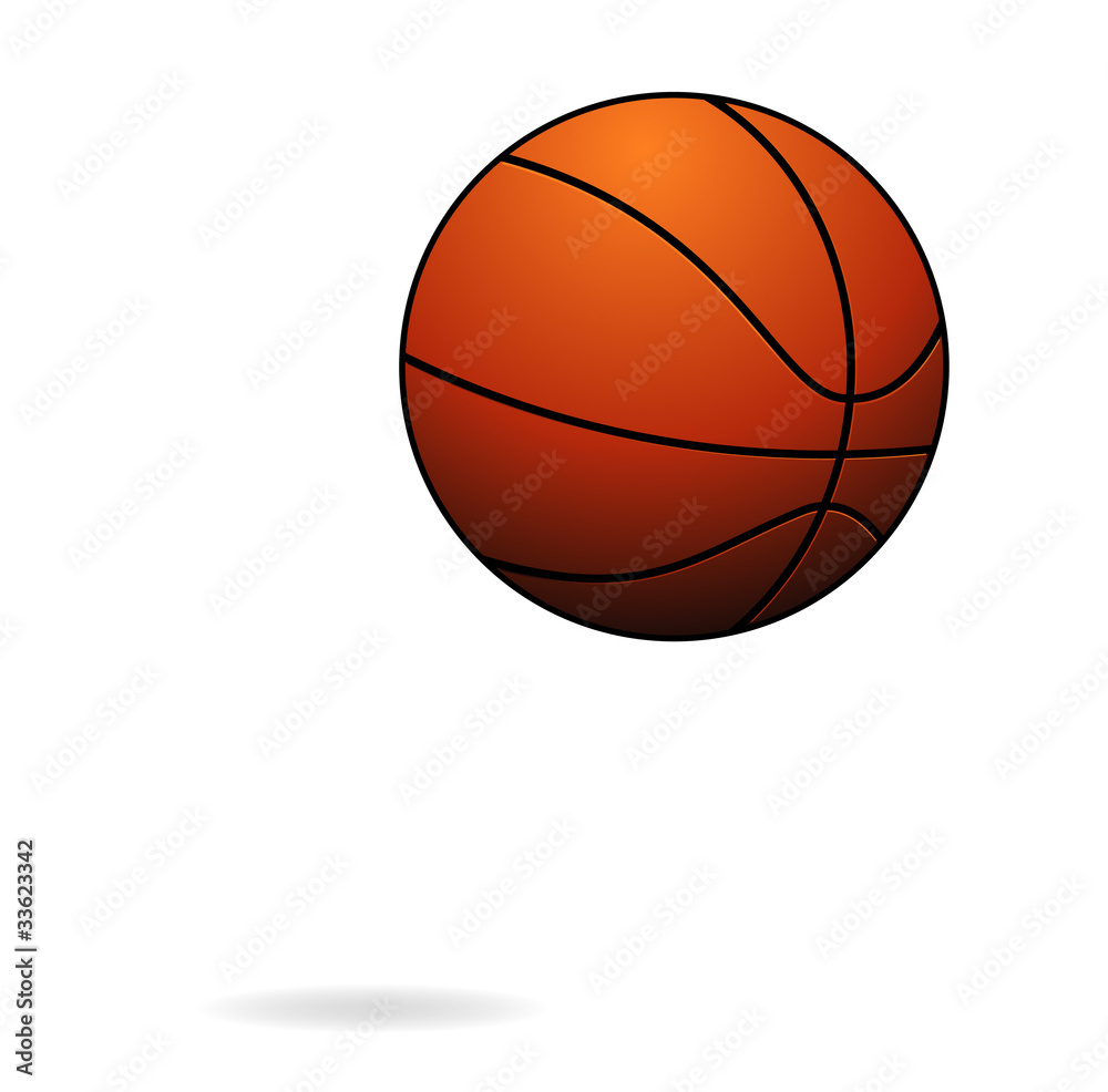 sport fly basketball ball sign isolated