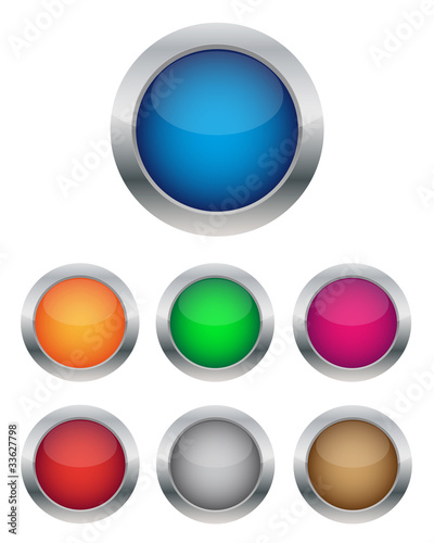 Free Download Collection of glossy buttons - GFXLoad