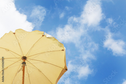 vacation time under the umbrella