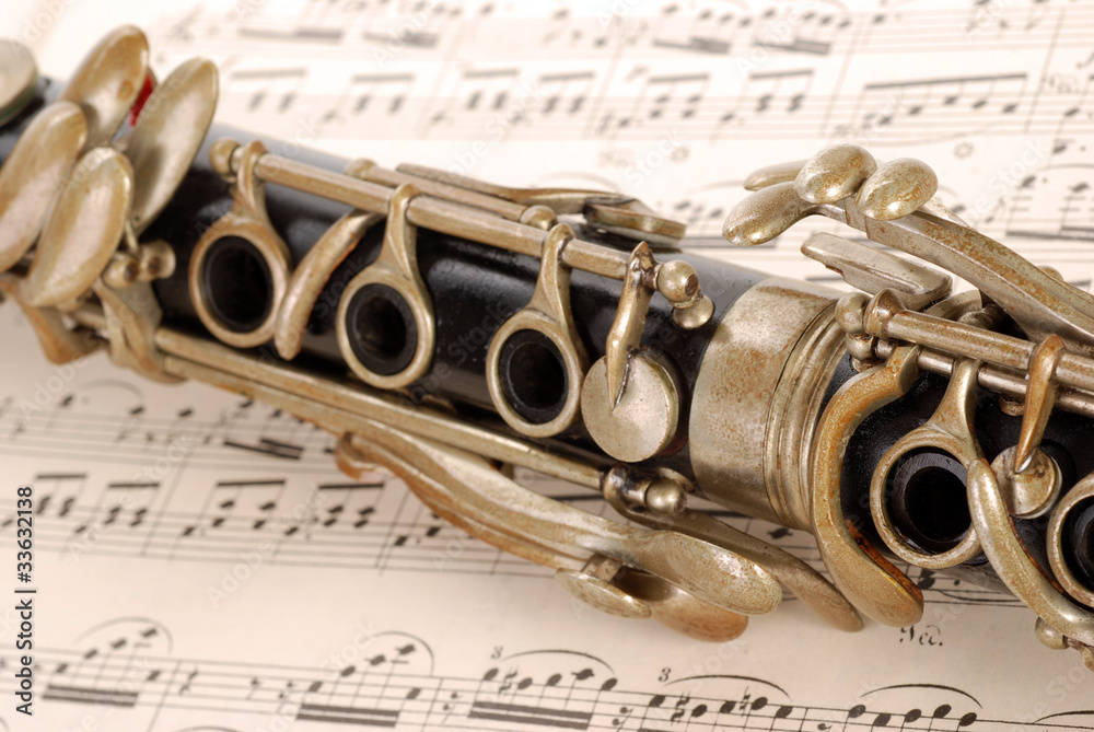 Naklejka premium TASTI DI GLARINETTO