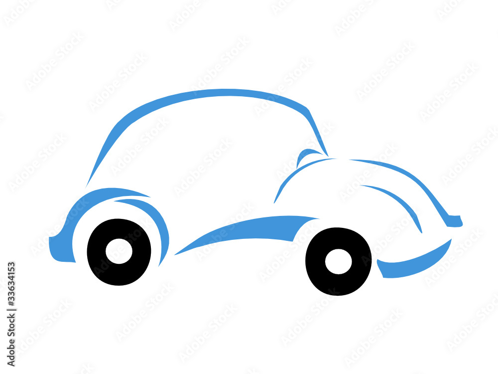 Blue car logo