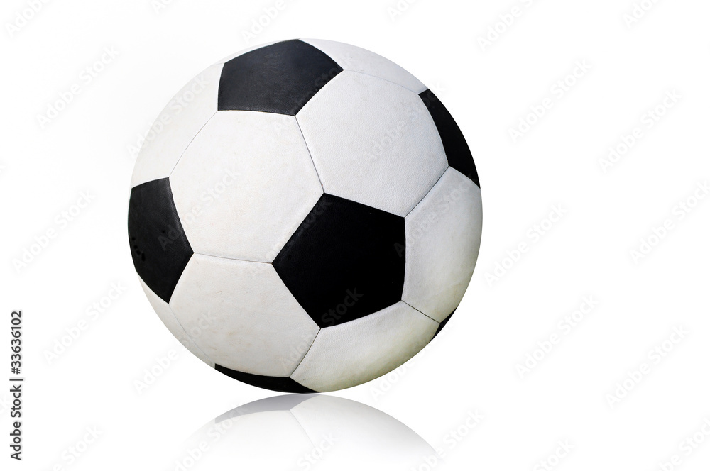 Classic soccer ball isolated on a white background