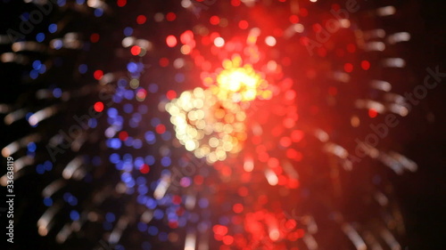 Fireworks pyrotechnic light effect Fun rack focus