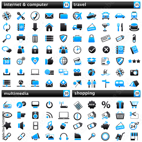 pack Icons IV blue