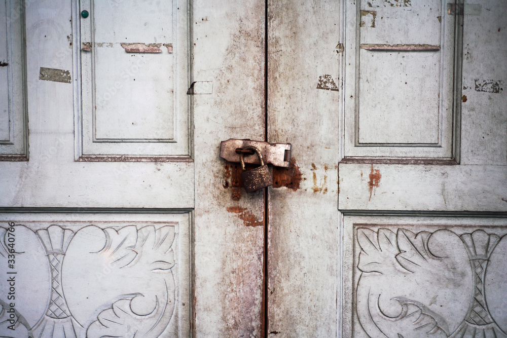 old vintage door