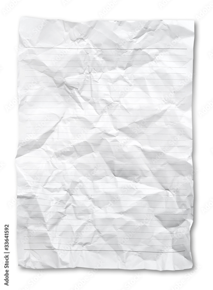 Wrinkled paper Wrinkled paper