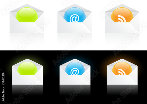 Newsletter and RSS Symbols
