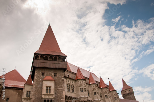 Corvin Castle in Romania - old stone fortification photo