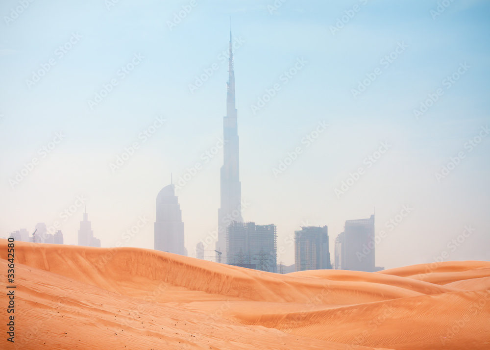 Fototapeta premium desert and Dubai