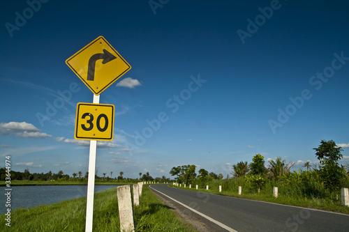 Sharp Right turn and limited speed
