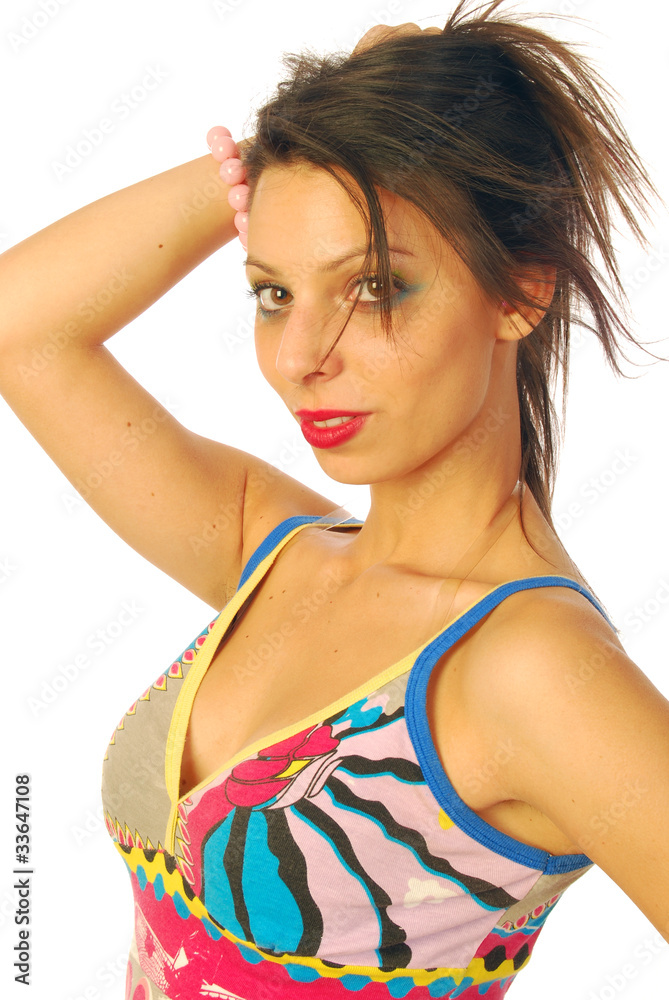Beautiful girl full of irony Beautiful girl full of irony
