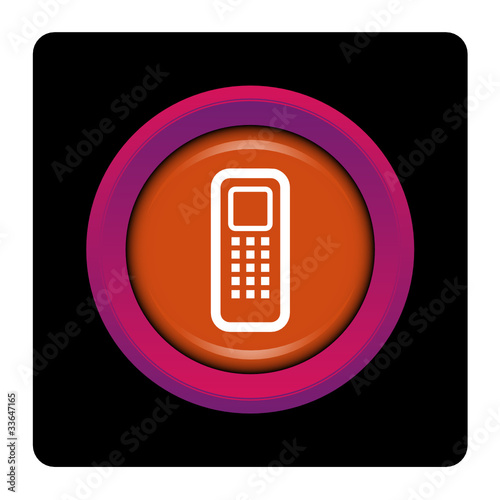 Internet, bouton, logo, picto, téléphone, portable, cellulaire