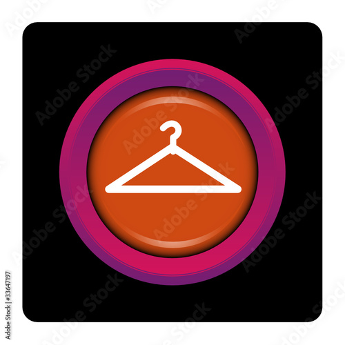 Internet, bouton, logo, picto, cintre, pressing, dressing
