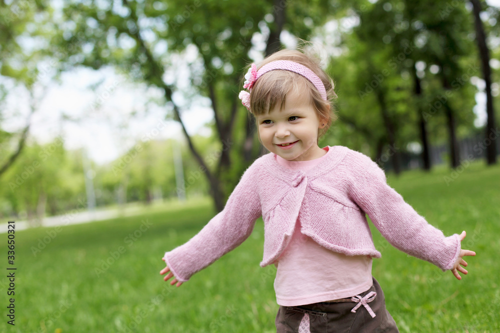 Portrait of a little girl outdoors Portrait of a little girl outdoors