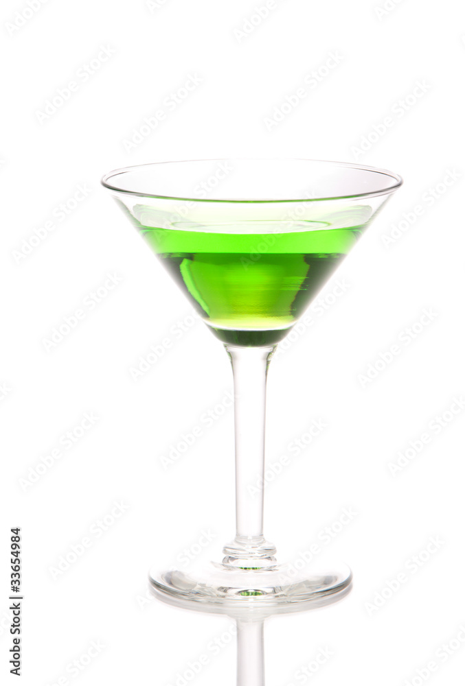 Green martini Cocktail drink