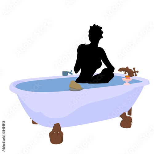 Spa Illustration Silhouette