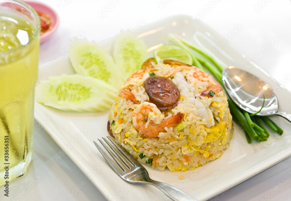 fried rice with shrimp