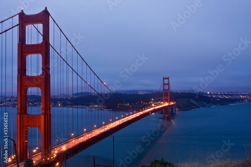 Fototapeta Naklejka Na Ścianę i Meble -  San Francisco and the Golden Gate Bridge