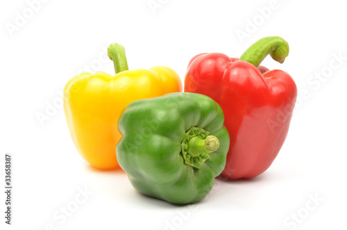 Fresh colorful paprika isolated