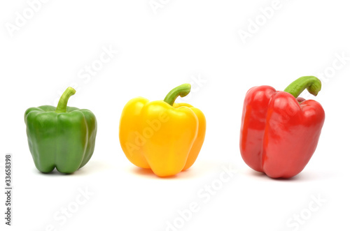 Fresh colorful paprika isolated
