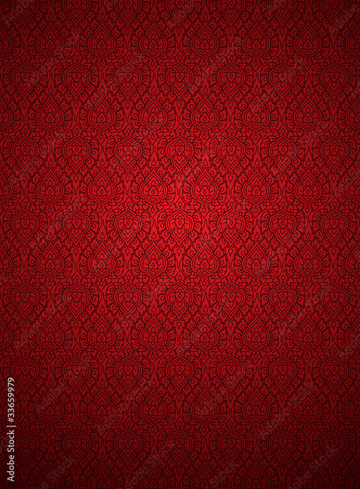 Ornament Red Background