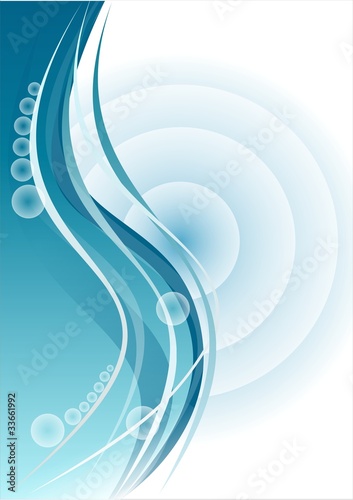 Blue Elements background of vector illustration layered