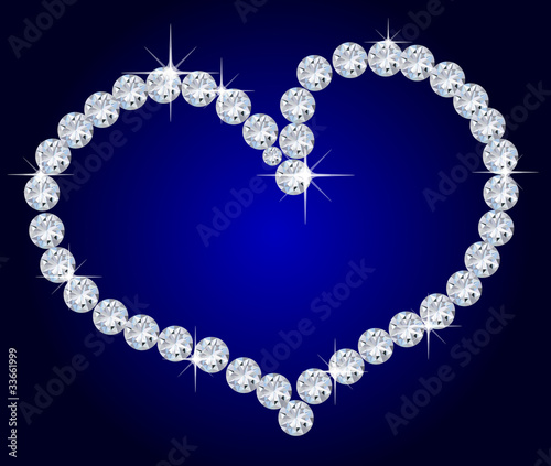 Herz aus Diamanten