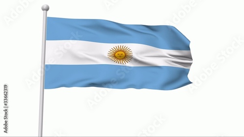 Fahne Argentinien NTSC