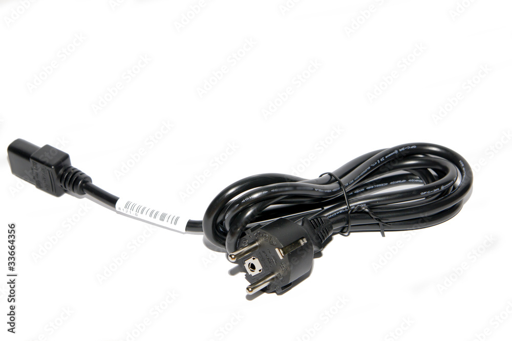 Power Plug - close up on power cord