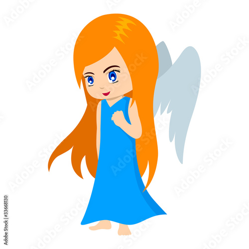 Vector illustration of Virgo in cartoon style