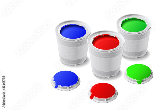 Paint cans.