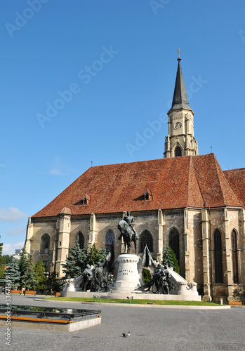 Beautiful gothic cathedral in Cluj Napoca, Romania