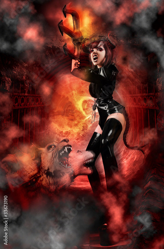 She Devil - Demon rising from the Gates of Hell