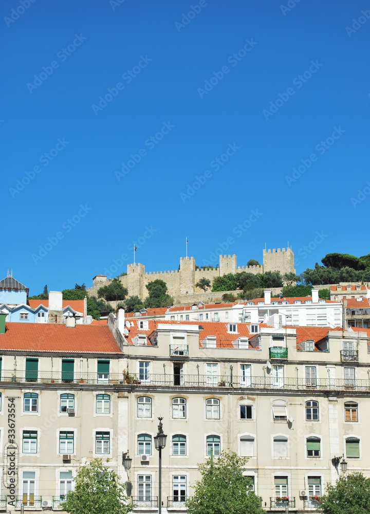 Sao Jorge Castle in Lisbon, Portugal