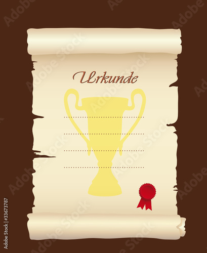 Sportler Urkunde