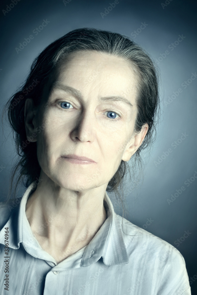 Portrait of beautiful senior woman Portrait of beautiful senior woman