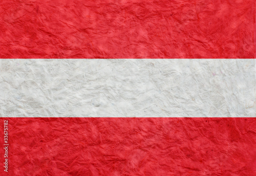 Paper style flag of Austria