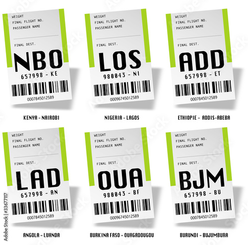 Airport tag bags - Africa 03