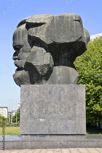 Karl-Marx-Monument, Chemnitz, Sachsen, Deutschland photo