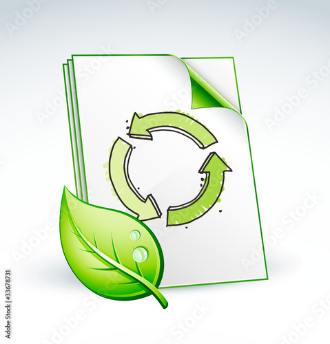 Papier recyclé écologie