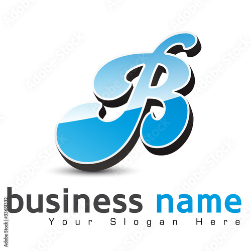 logo business design, lettre B
