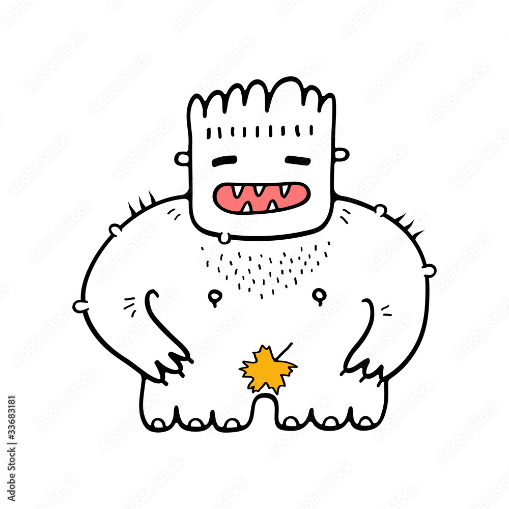 Obraz premium Hairy monster