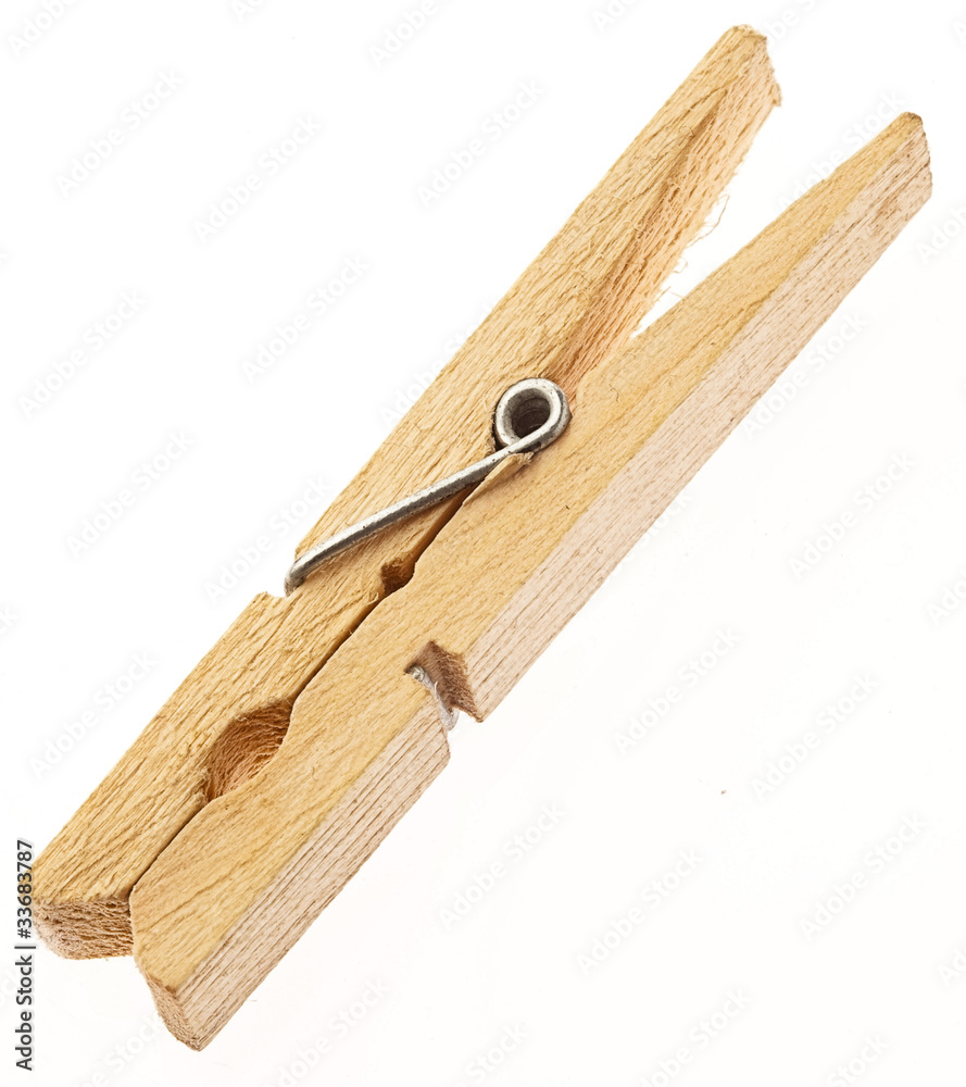 wooden clothes pin