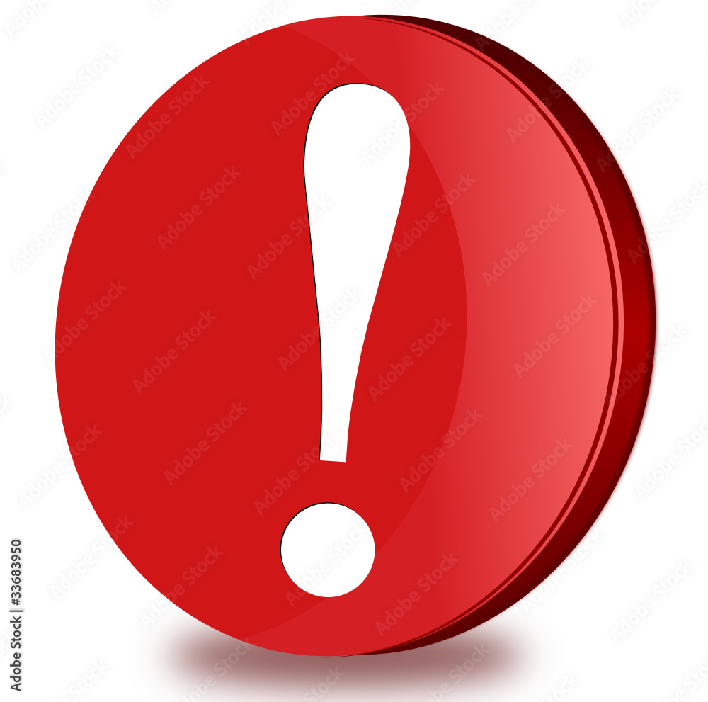 Warning glossy icon Warning glossy icon